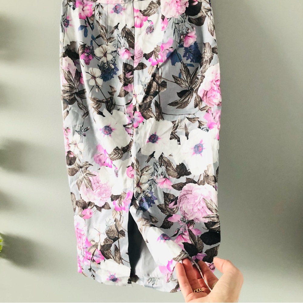 Mohito | Cotton Floral Pencil Skirt - Picture 9 of 9